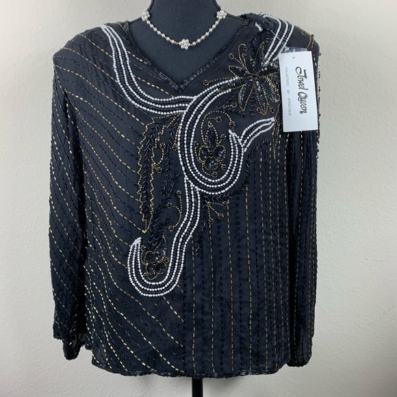 Jewel Queen by Angelique Silk Skirt Set Size 2X - Picture 2 of 8